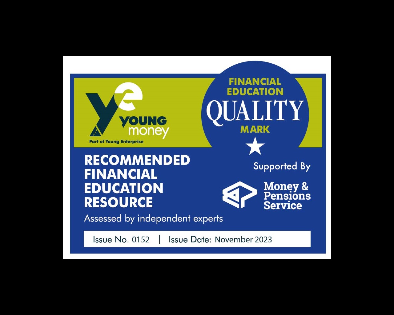 Young money has given us their financial education quality mark and econoME is a recommended financial education resource - Issue No.0145 | Issue Date: July 2020